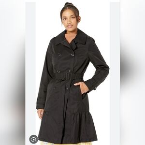 BCBG MaxAzria Black Trench Coat Size M NWOT.